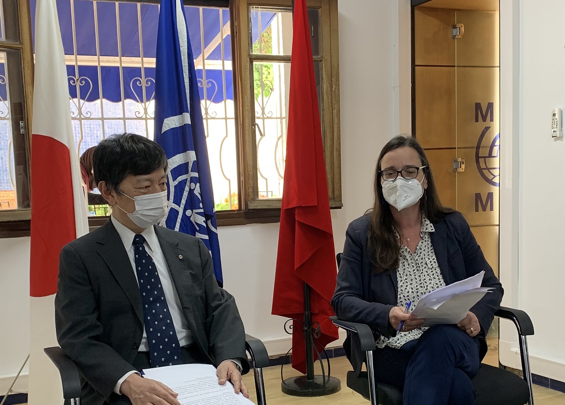 Cérémonie de lancement d’un Projet en partenariat avec l’OIM Maroc _31/03/2021